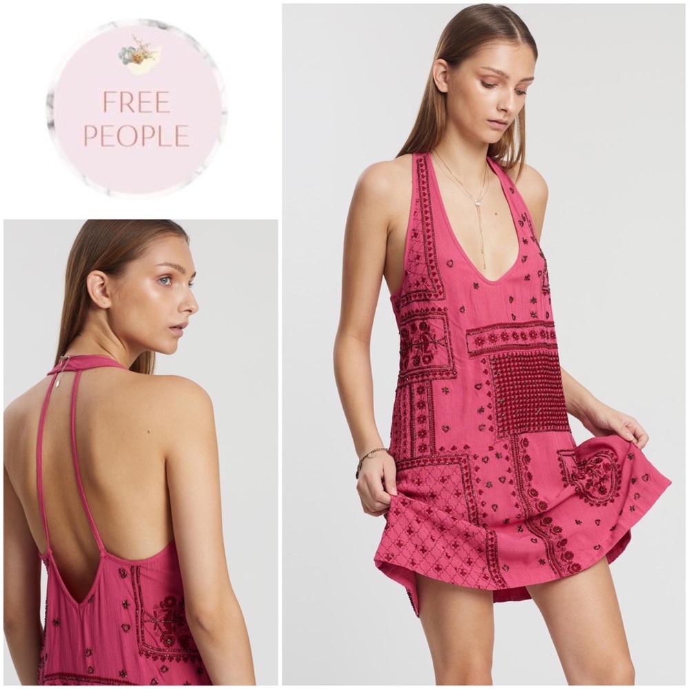 Country Nights Embellished Swing Dress